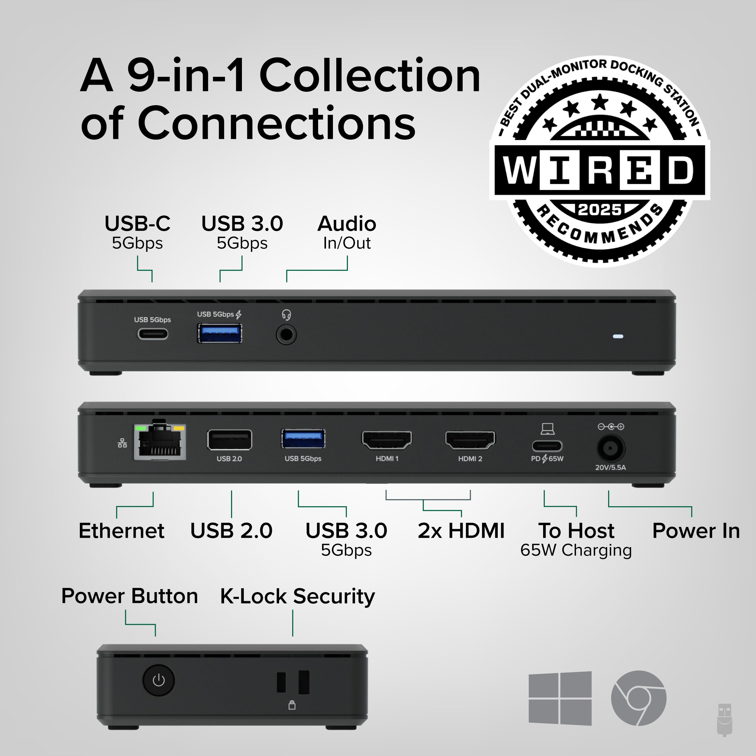 Amazon.co.jp: Plugable USB C Docking Station Dual Monitor 2 HDMI