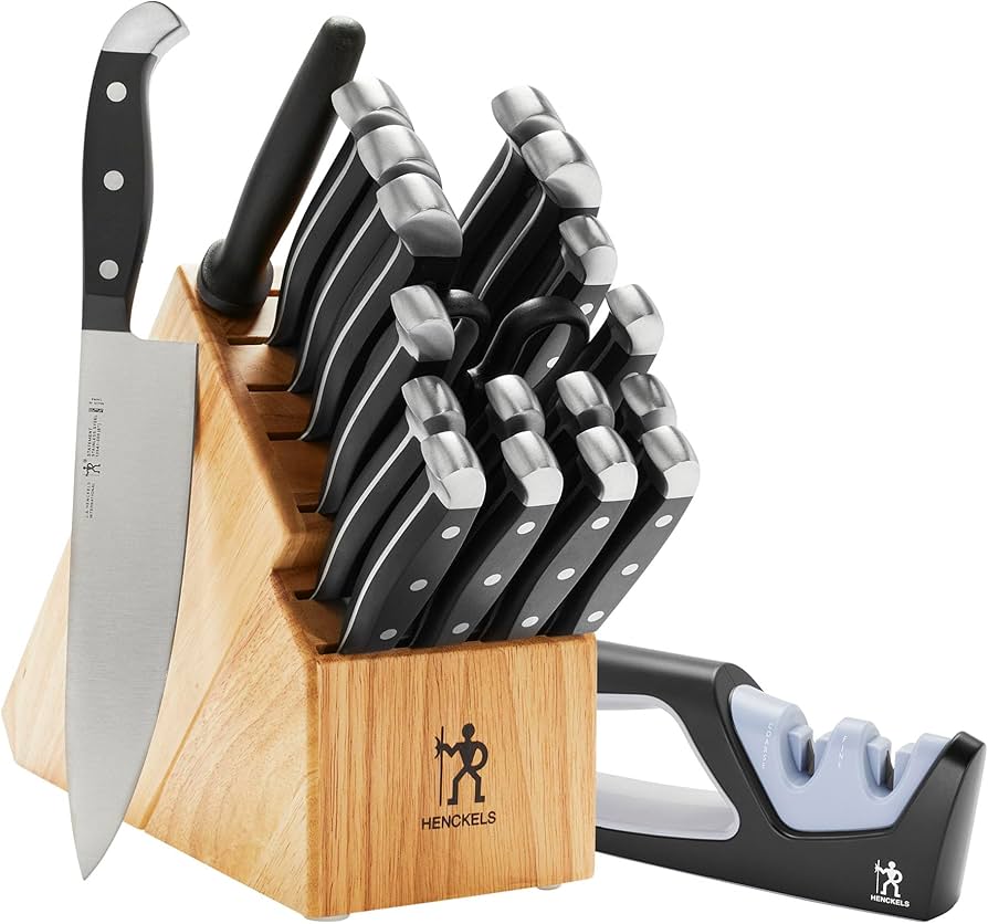 Amazon.com: HENCKELS Statement Razor-Sharp 20-Piece Knife Set with