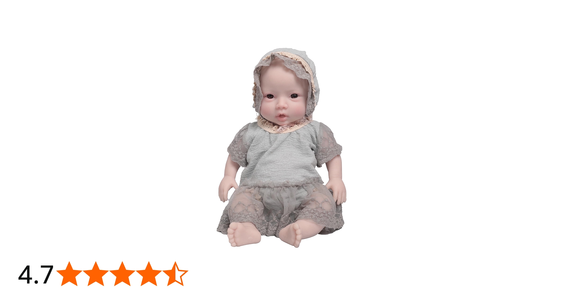 Amazon | QIAOYIQIAO 18.5インチの完全なボディシリコーンの赤ん坊は