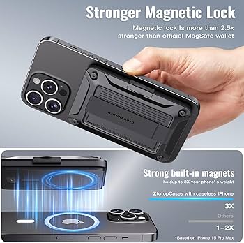 Amazon.com: ZtotopCases for Magsafe Wallet Work with Find My