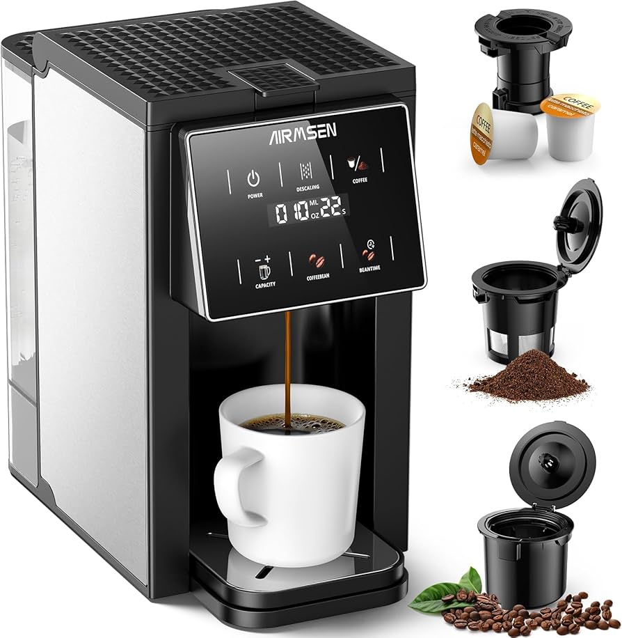 Amazon.com: AIRMSEN Grind & Brew Coffee Maker with Built-in