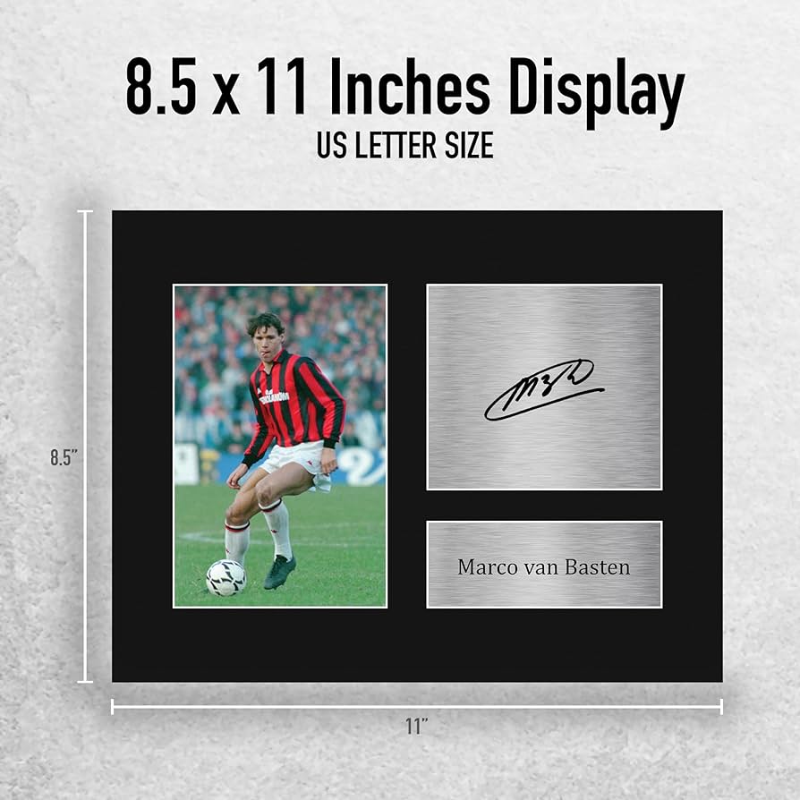 Amazon.com: HWC Trading Marco van Basten A C Milan Gifts Printed