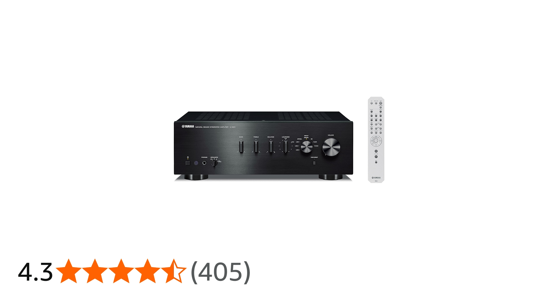 Amazon.co.jp: ヤマハ プリメインアンプ A-S301(B) 192kHz/24bit対応