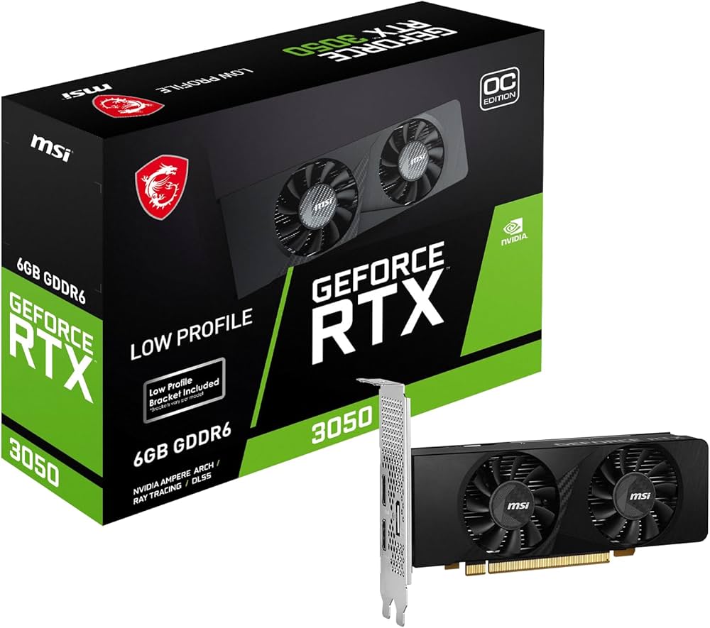 Amazon | MSI GeForce RTX 3050 LP 6G OC, RTX3050LP6GOC | MSI