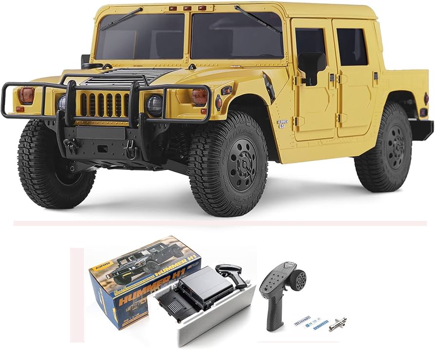 Amazon.com: EAZYRC X FMS 1/12 GM Hummer H1 Military RC Truck with