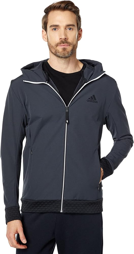 adidas ZNE Cold.Rdy Full Zip Woven Jacket Carbon/Black SM at