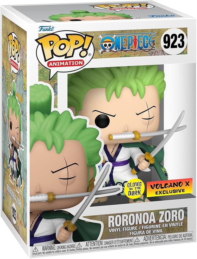 Amazon.com: Funko POP! Animation One Piece Roronoa Zoro (Glow in