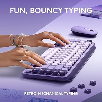 Amazon.com: Logitech POP Keys + POP Mouse - Wireless Keyboard and