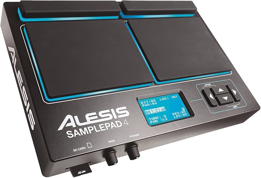 Amazon.com: Alesis Sample Pad 4 + Module Mount - Percussion/Sample