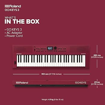 Amazon.com: Roland GO:KEYS 3 Music Creation Keyboard | 61-Note