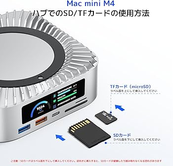 Amazon | 2025年新モデル Mac Mini M4 対応ハブ 高精細UI RayCue USB-C