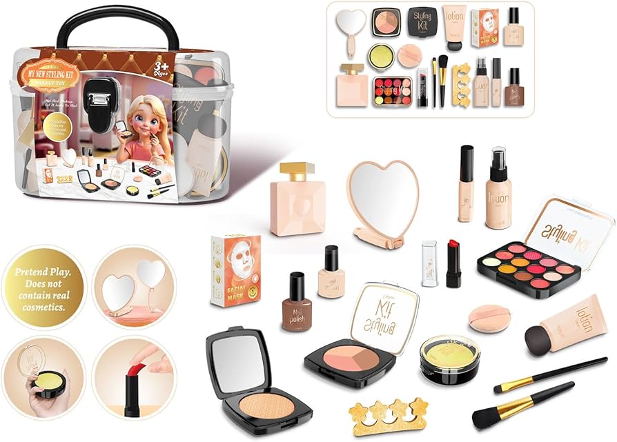 Amazon | メイクセット 女の子 色がつかないメイクセット 化粧遊び