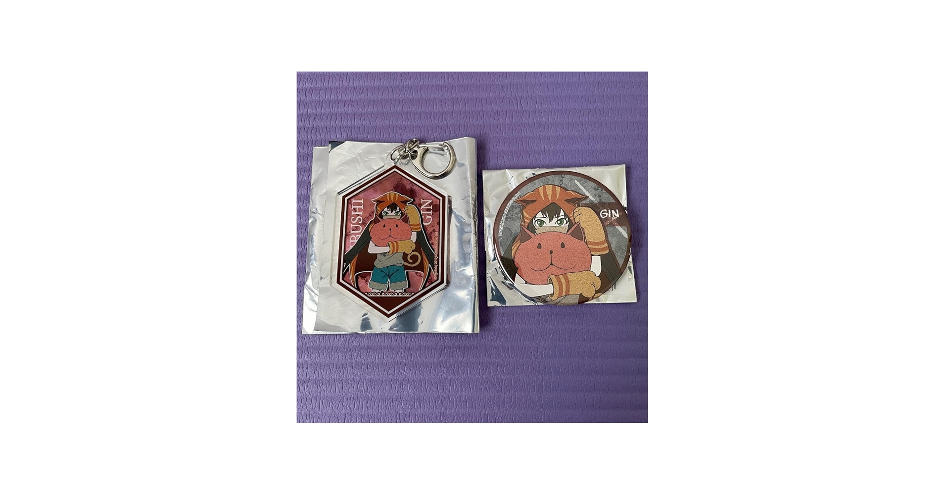 Amazon.co.jp: 公式 キミガシネ ギン 飯伏 銀 缶バッジ アクリル