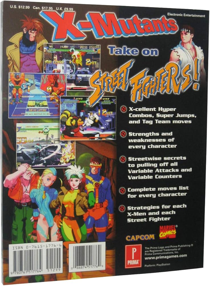X-Men Vs. Street Fighter: Prima's Official Strategy Guide: Pcs