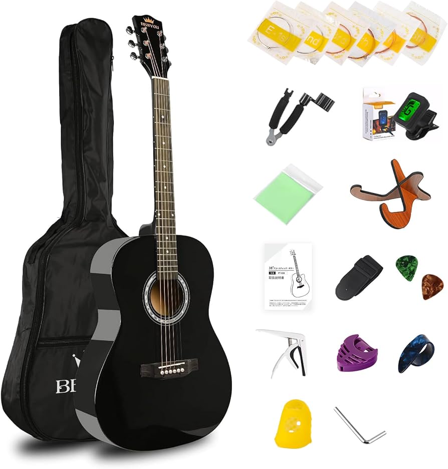 Amazon | BESYOU ギター 初心者入門セット アコースティック ベース