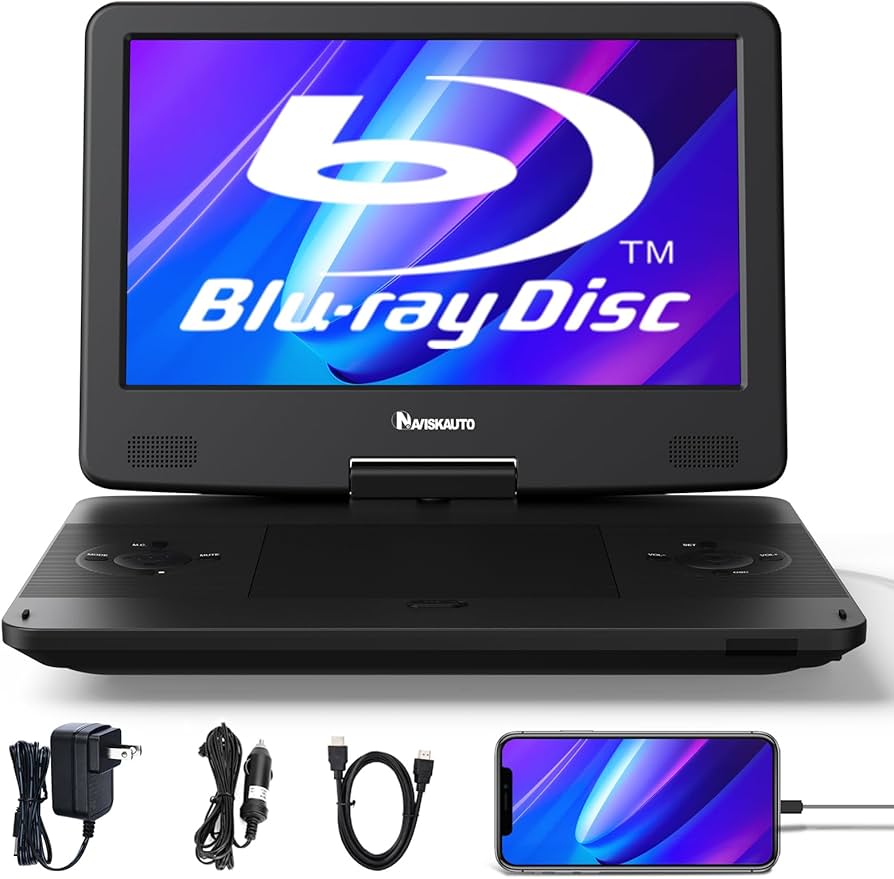 Amazon | 13.3インチ ポータ | NAVISKAUTO | ポータブルブルーレイ