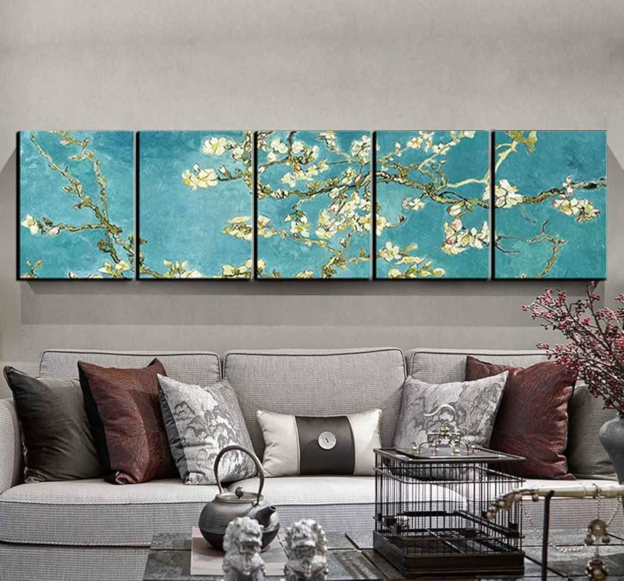 Amazon.co.jp: 【開運絵画】ゴッホ 複製画 手書き 油絵 サイズ L【横長