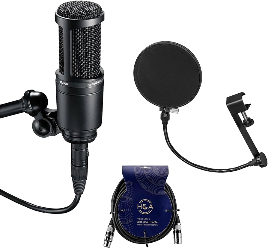 Amazon.com: Audio Technica AT2020 Condenser Studio Microphone