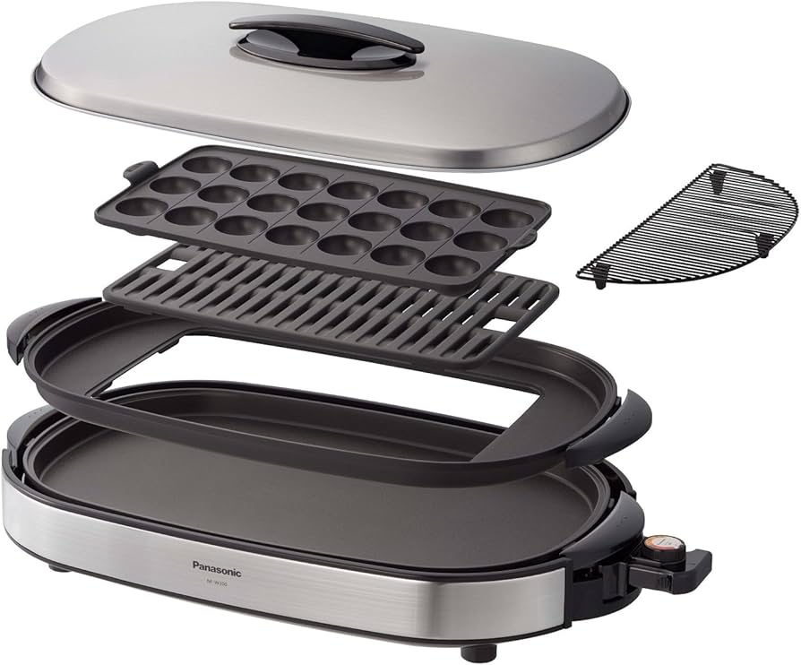 Amazon | パナソニック ホットプレート 3枚タイプ 焼肉プレート