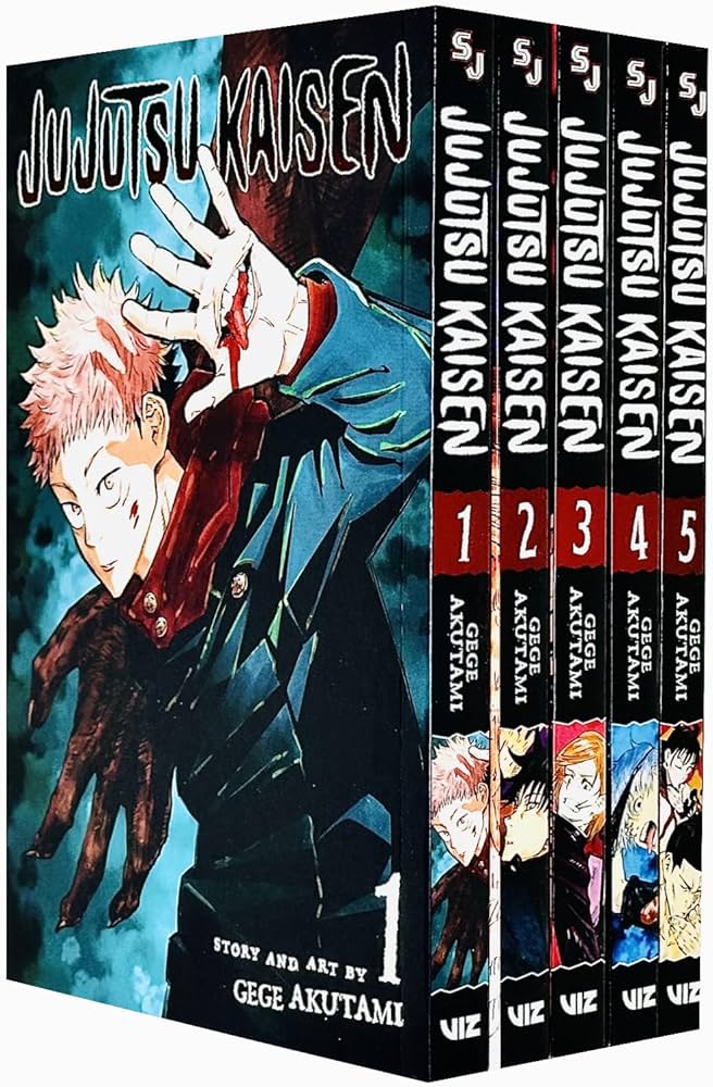 Jujutsu Kaisen Series Vol 1-5 Books Collection Set By Gege Akutami