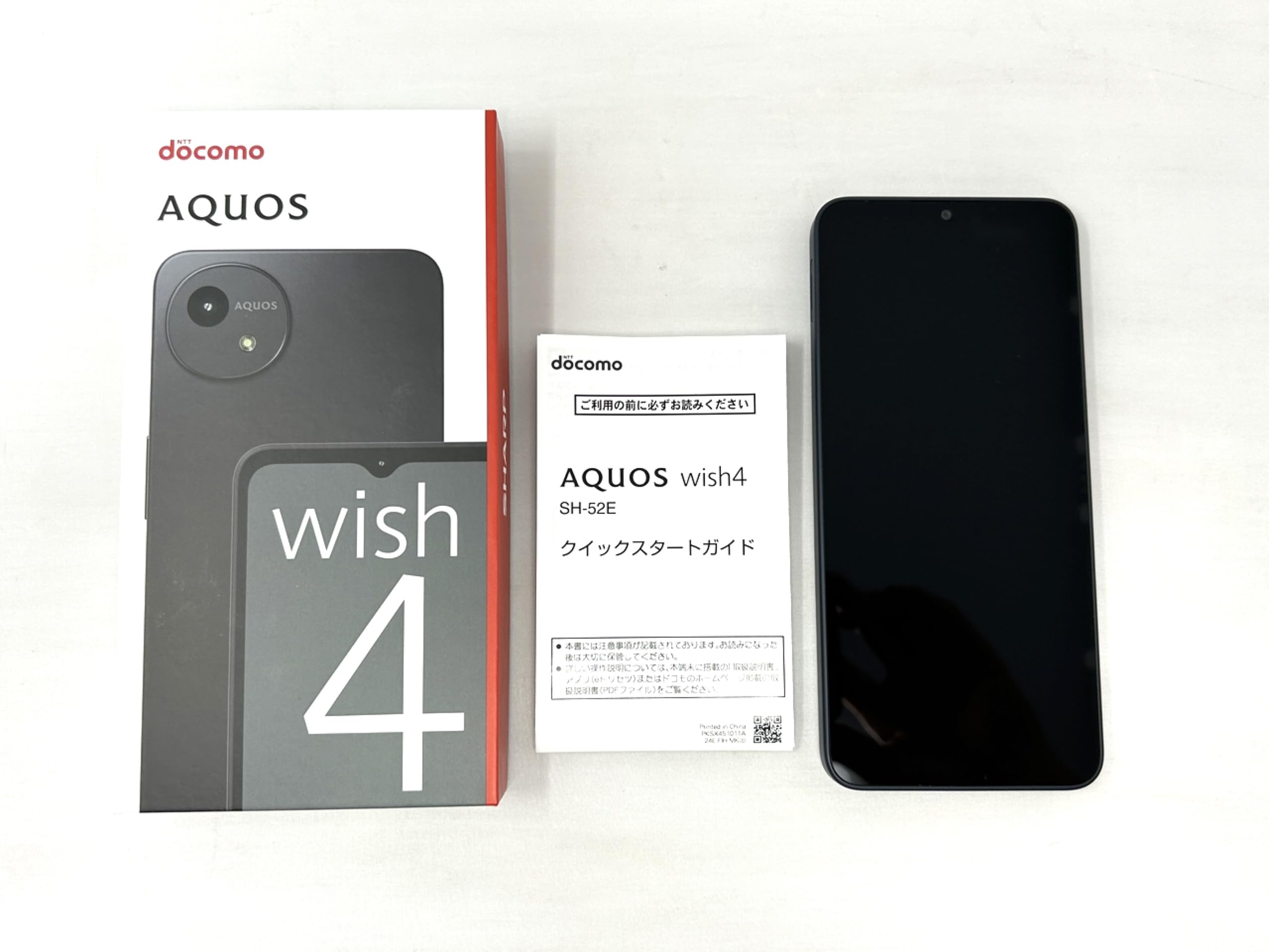 Amazon.co.jp: SIM-free AQUOS wish4 SH-52E Black docomo model SIM