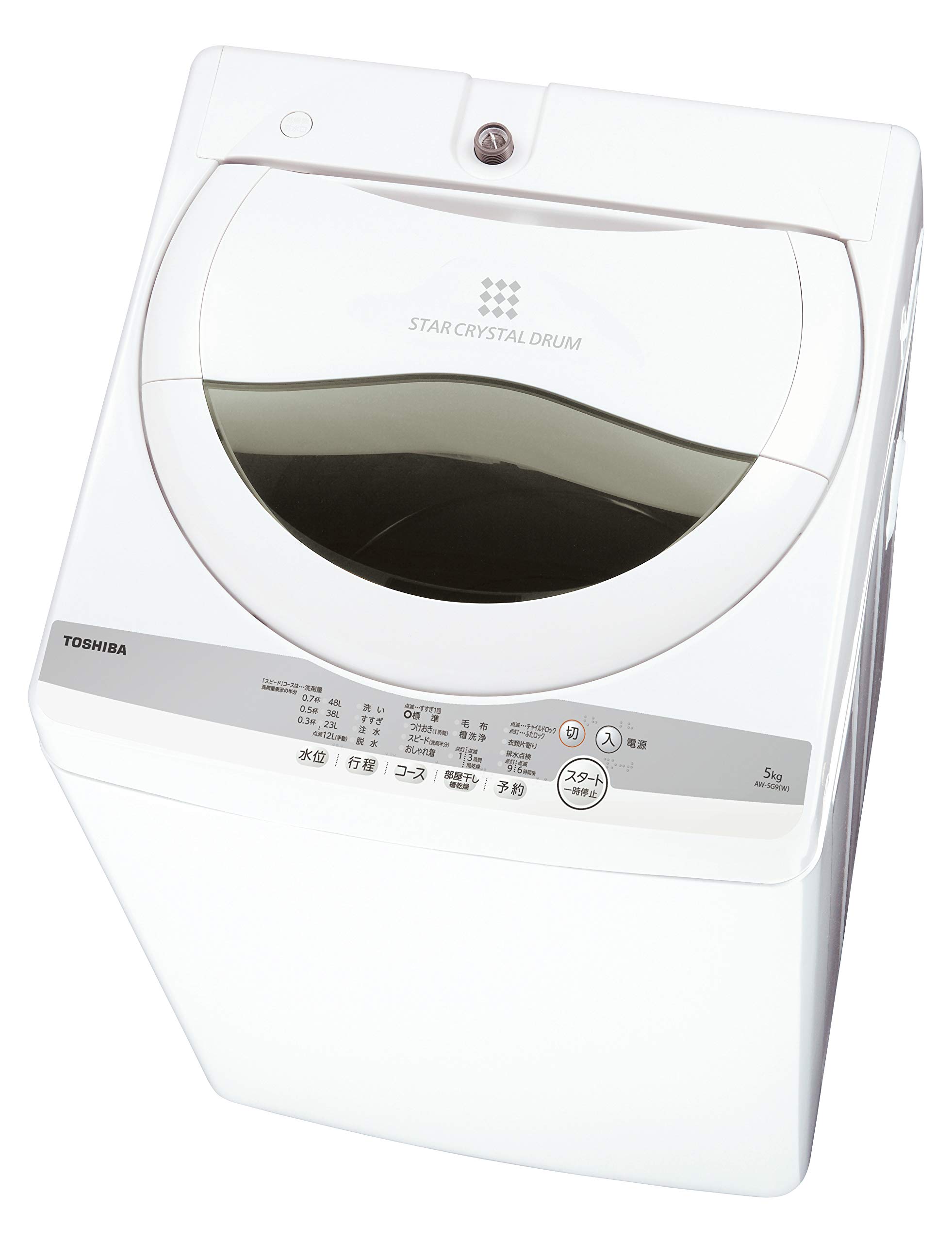 Amazon.co.jp: Toshiba AW-5G9 (W) Fully Automatic Washing Machine