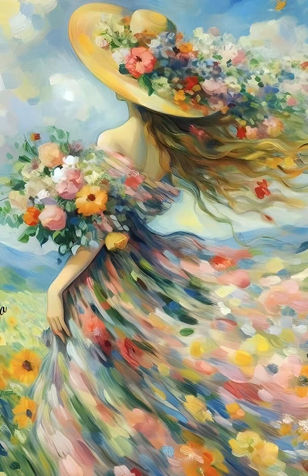 Amazon | ALLフェアリーダストビーズ ダイヤモンドアートキット 青空