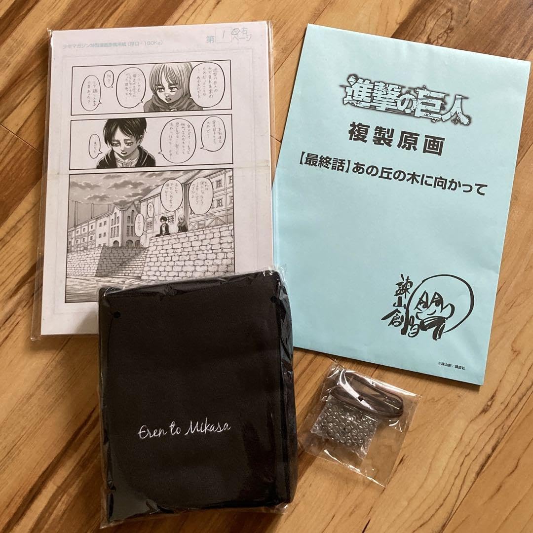 Amazon.co.jp: 進撃巨人 画集 FLY 特典 3点 複製原稿封筒付き マフラー