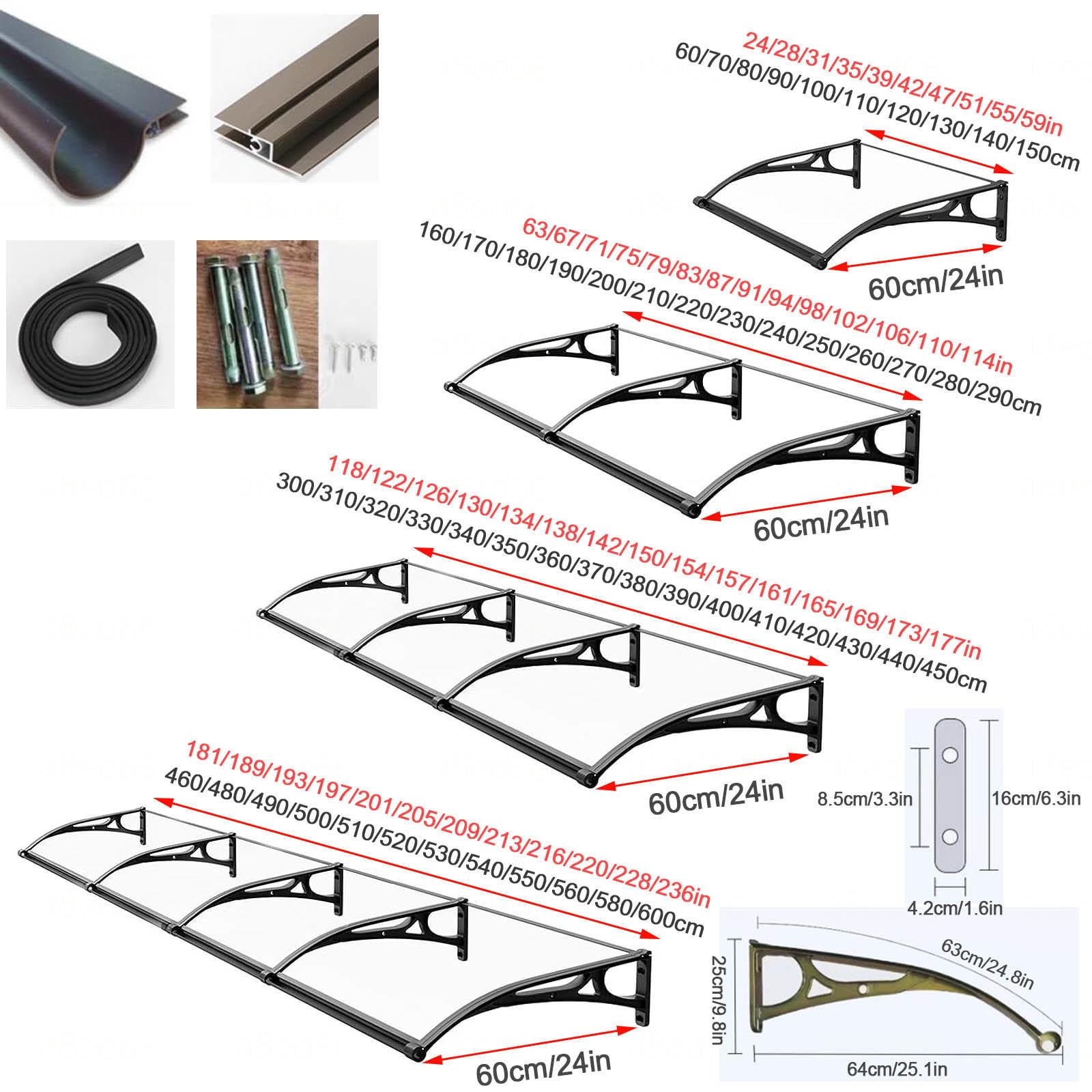 Amazon.com : Outdoor Front Door Awning Window Canopy Exterior,Teal