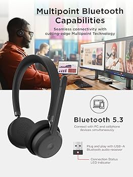 Amazon.com: Lenovo Wireless VoIP Headset Teams Certified, Noise