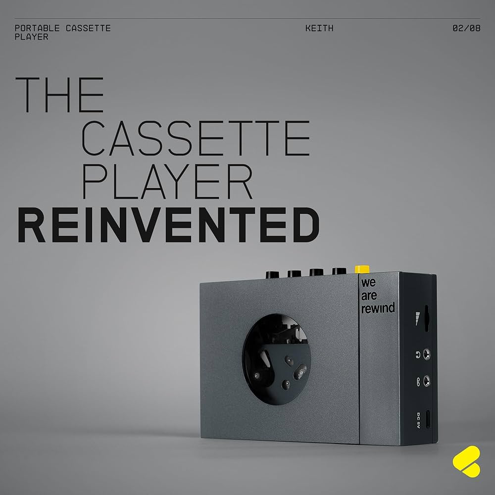 Amazon.com: We Are Rewind Portable Cassette Player - Cassette Tape