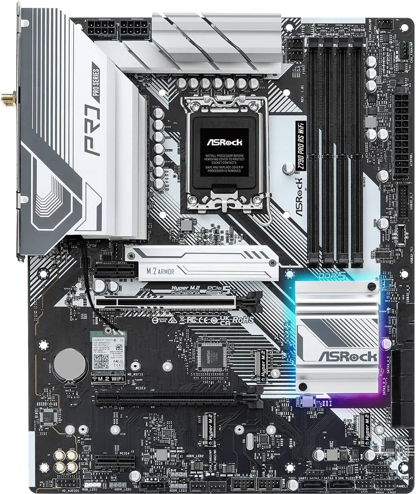Amazon.com: ASRock Z790 Pro RS WiFi LGA1700 ATX Motherboard