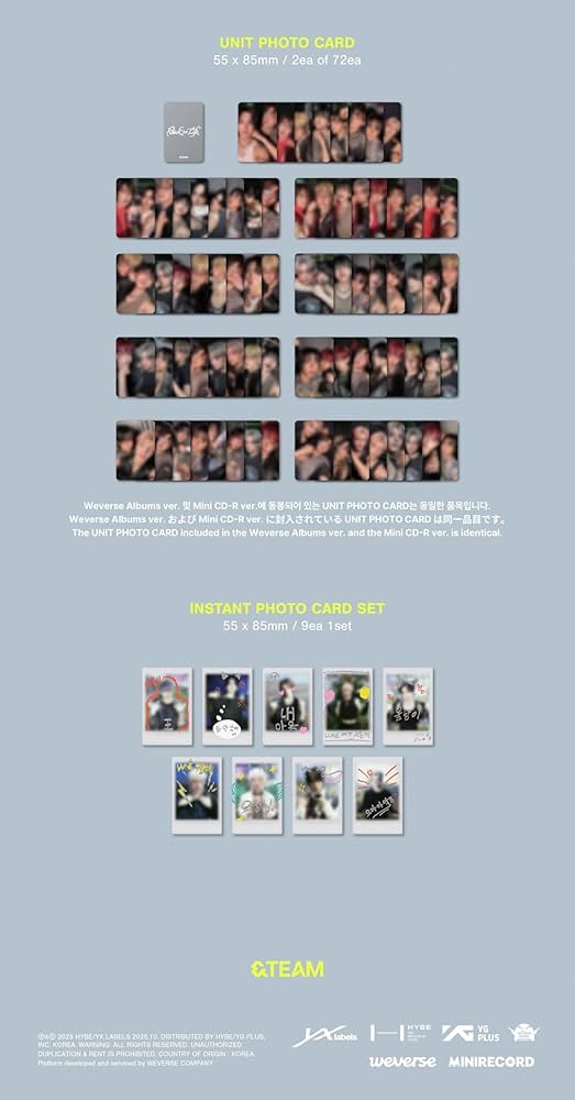 Amazon.com: &Team KR - 1st Mini Album Back to Life Photocard Box