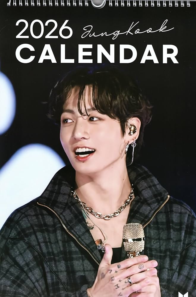 Amazon | ジョングク グッズ 大判 壁掛け カレンダー 2026年 (令和8年