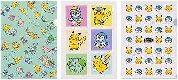 Amazon.co.jp: ポケモンセンターオリジナル A4クリアファイル3枚セット