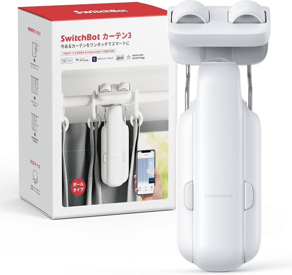 Amazon.co.jp: 【2025進化】SwitchBot カーテン 第3世代 自動開閉 超