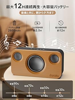 Amazon.co.jp: 【天然の竹製・音質さらに進化】 スピーカー Bluetooth