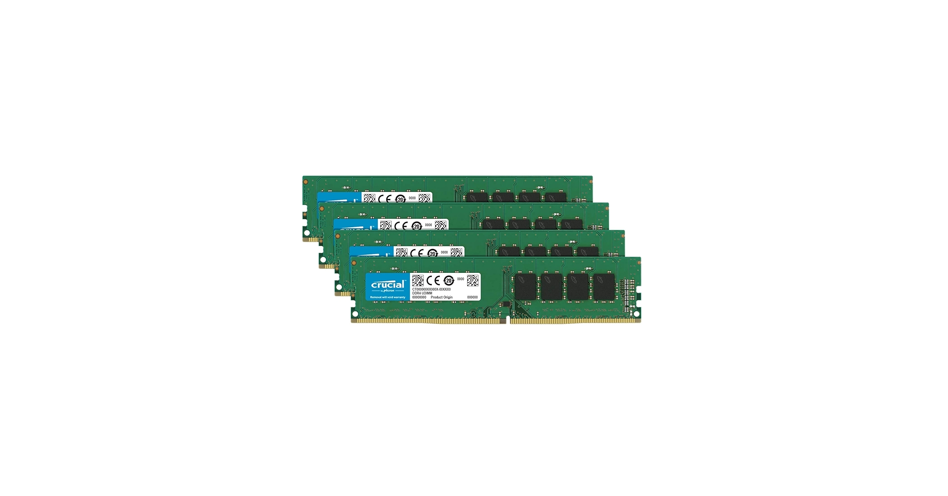 Crucial 64GB Kit (16GBx4) DDR4 2400 MT/s (PC4-19200) DR x8 DIMM