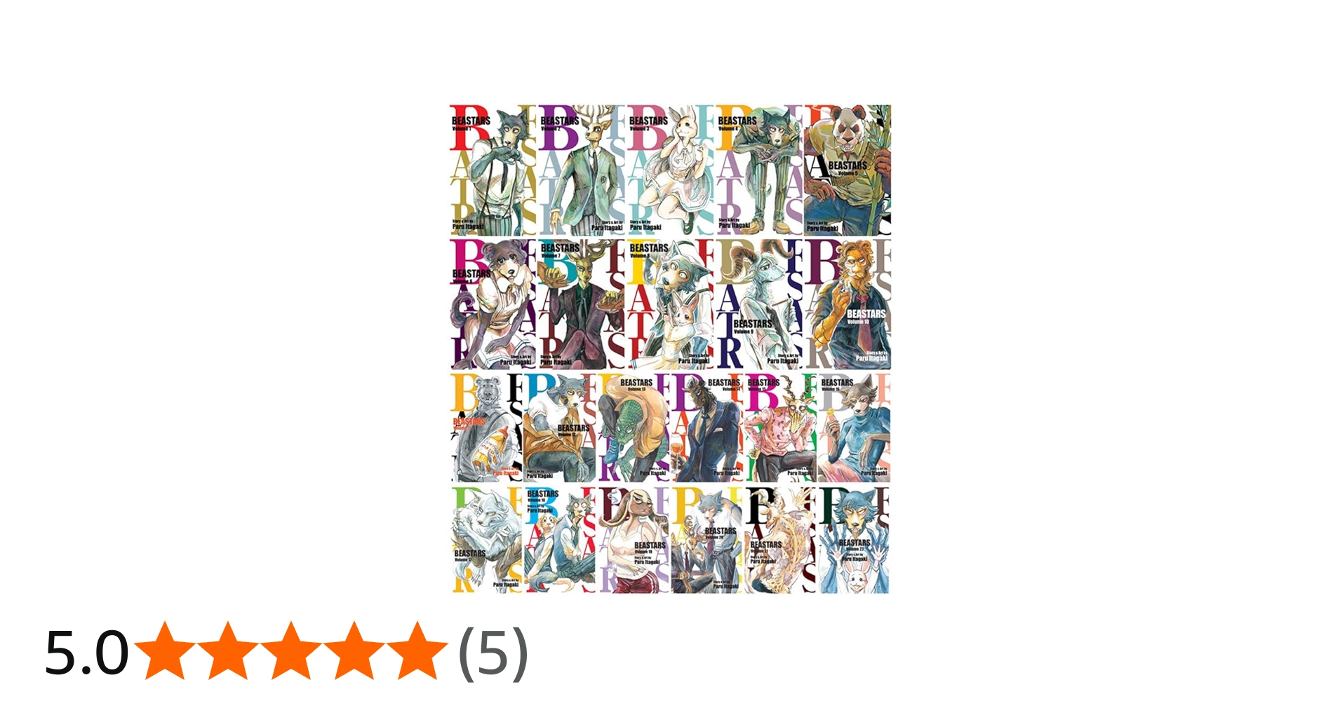 BEASTARS Series Total 22 Books Set (Vol. 1 - Vol. 22): Paru