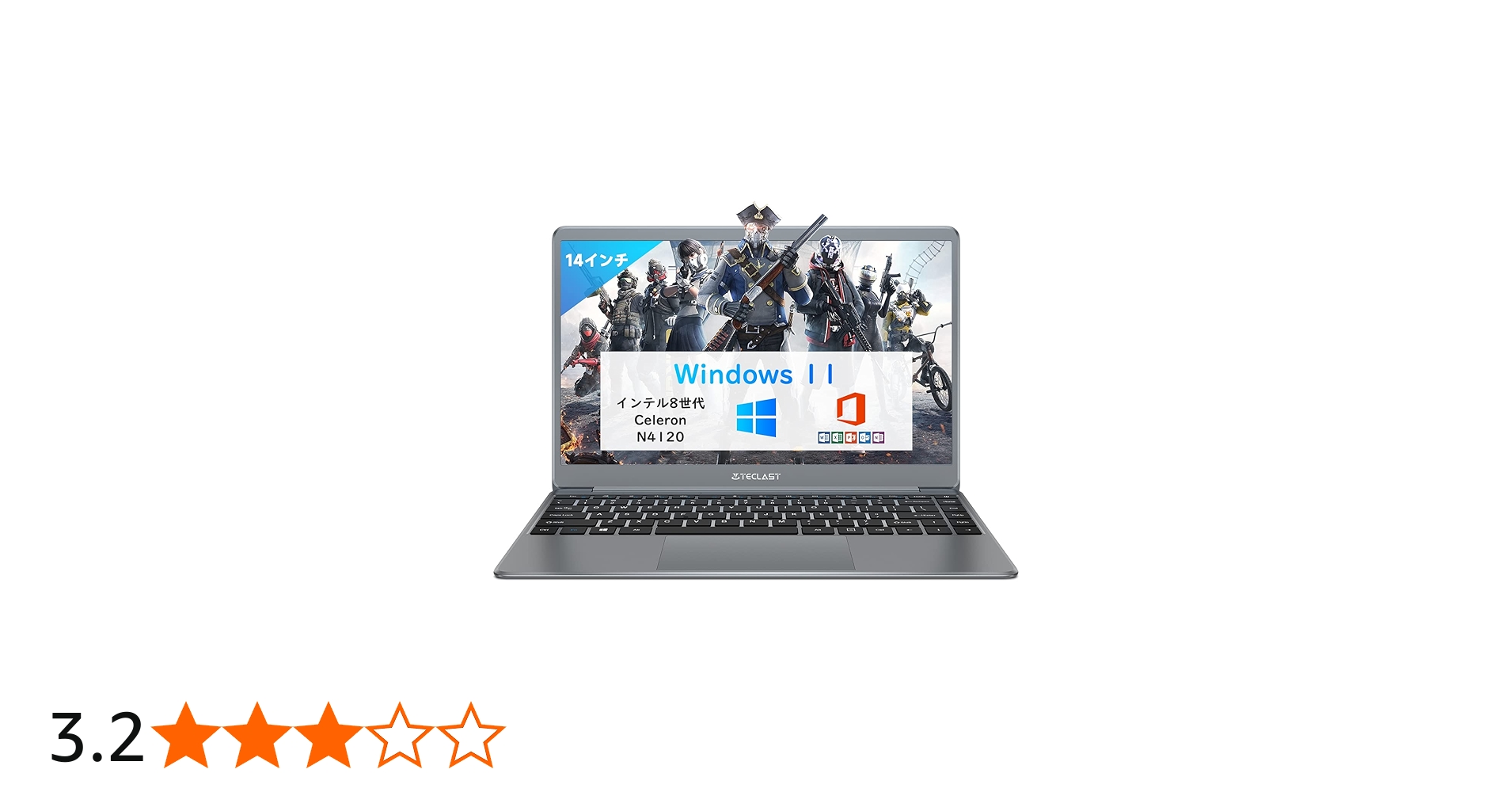 Amazon.co.jp: TECLAST ノートパソコン F7Plus2 Windows10搭載【Win11