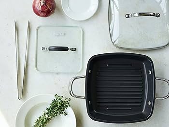 Amazon｜マイヤー(Meyer) グリルパン 24cm ステンレス ふっ素樹脂加工