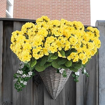 Amazon｜CITYES 人工ゼラニウム 花 シルク ゼラニウム 屋外 UV耐性