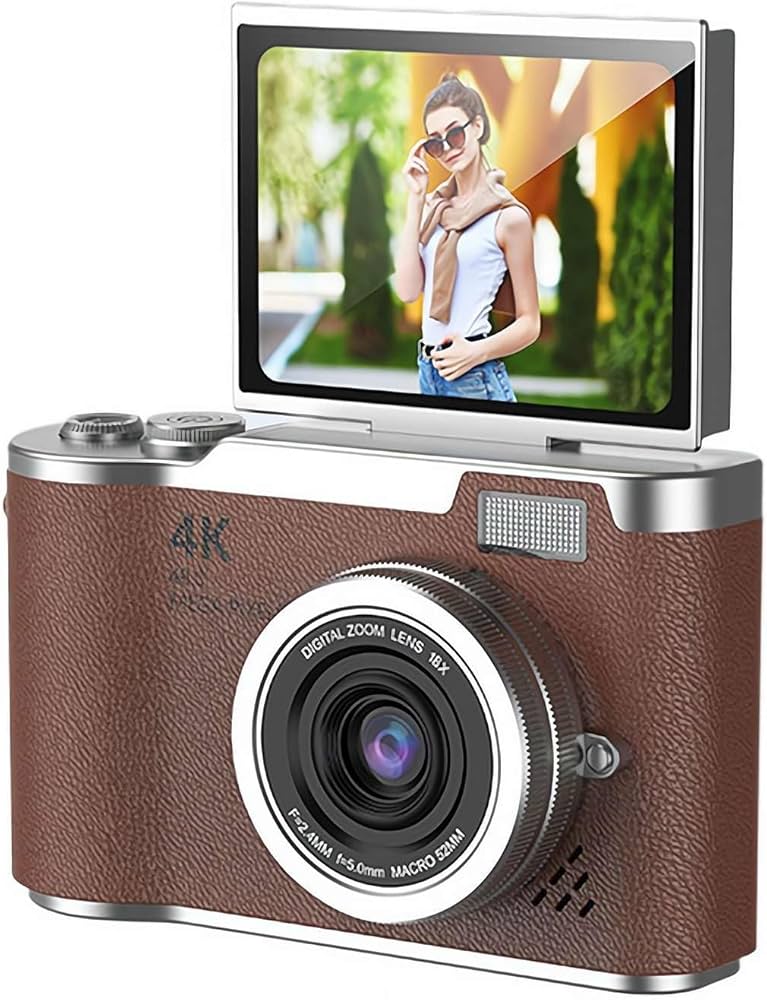 Amazon.co.jp: 4Kデジタルカメラ 4800万画素 180度回転可能