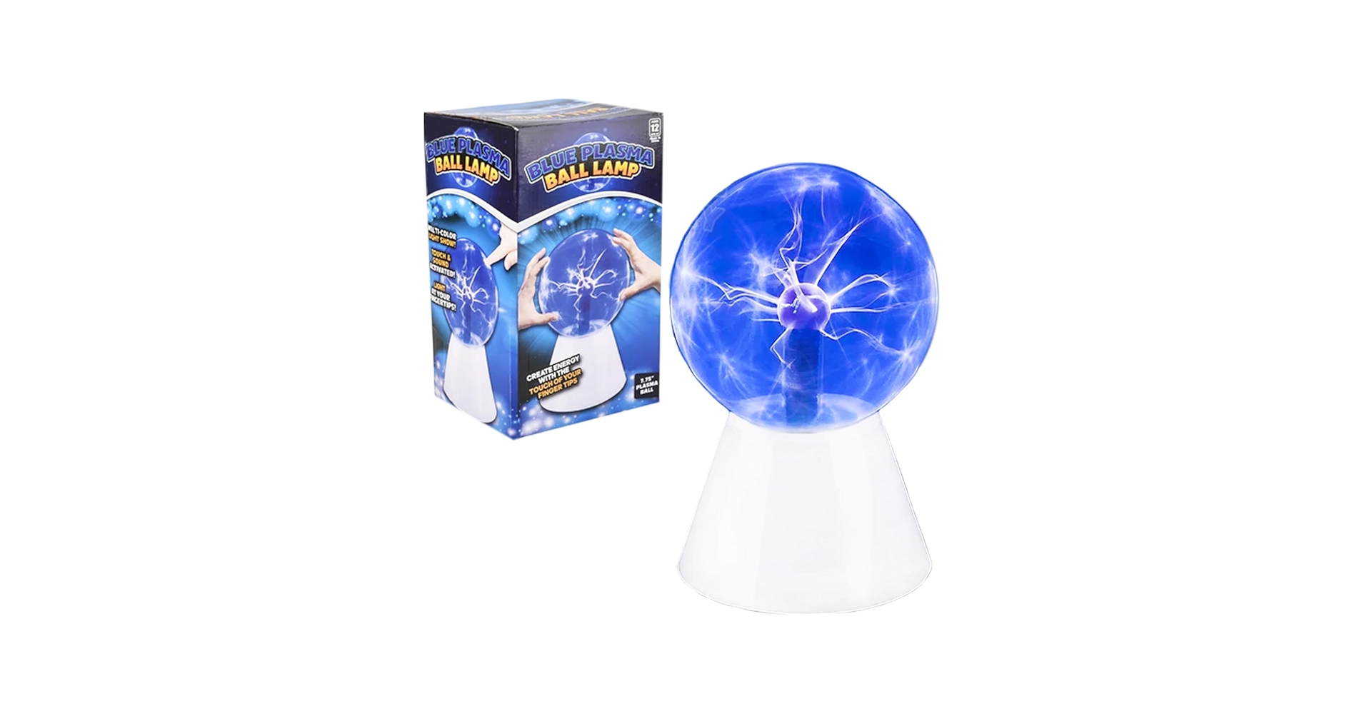 The Dreidel Company Interactive Plasma Ball, Nebula, Thunder