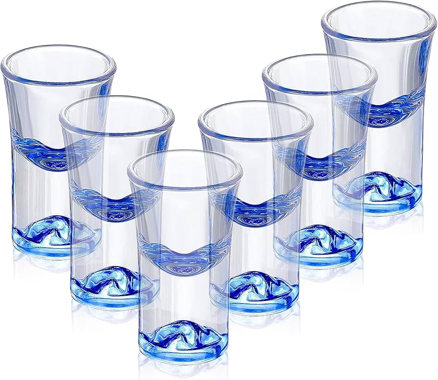 Amazon | QuiExact ショットグラス 15ml 6個セット クリアグラス 弾丸