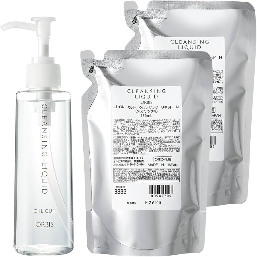 Amazon | オルビス(ORBIS) クレンジングリキッド ボトル入り1点+詰替2