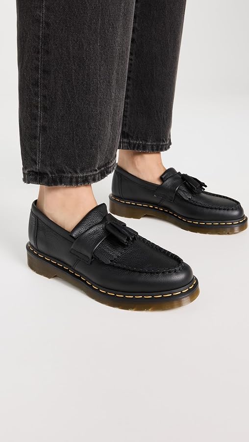 Amazon.com | Dr. Martens Women's Adrian Leather Tassel Loafers