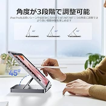 Amazon.co.jp: PULWTOP 9 in 1 iPad ドッキングステーション USB-C
