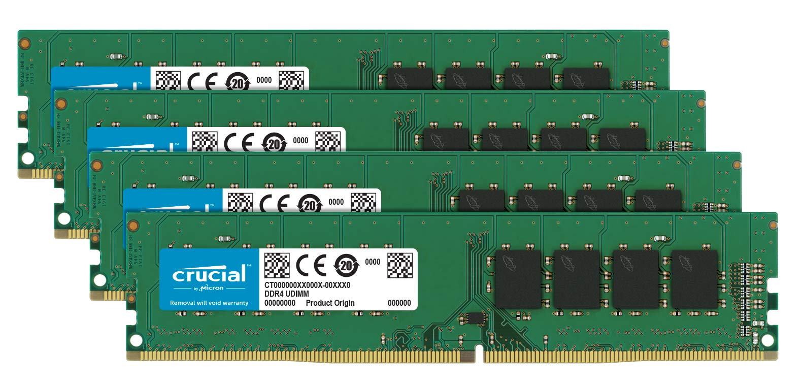 Amazon | Crucial [Micron製] DDR4 デスク用メモリー 16GB x 4 (2400MT