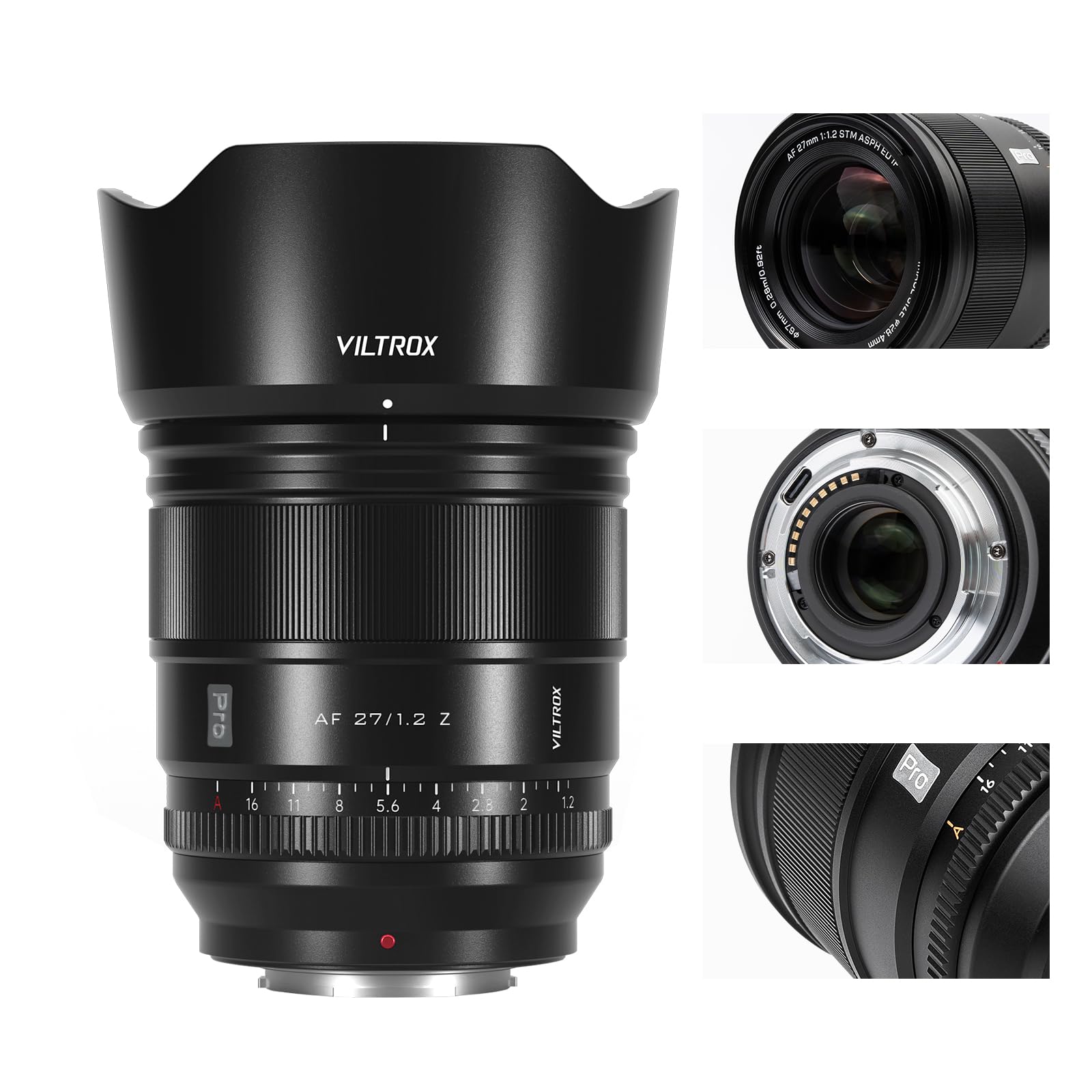 Amazon.com : VILTROX AF 27mm/1.2Pro Z Mount APS-C AF Autofocus